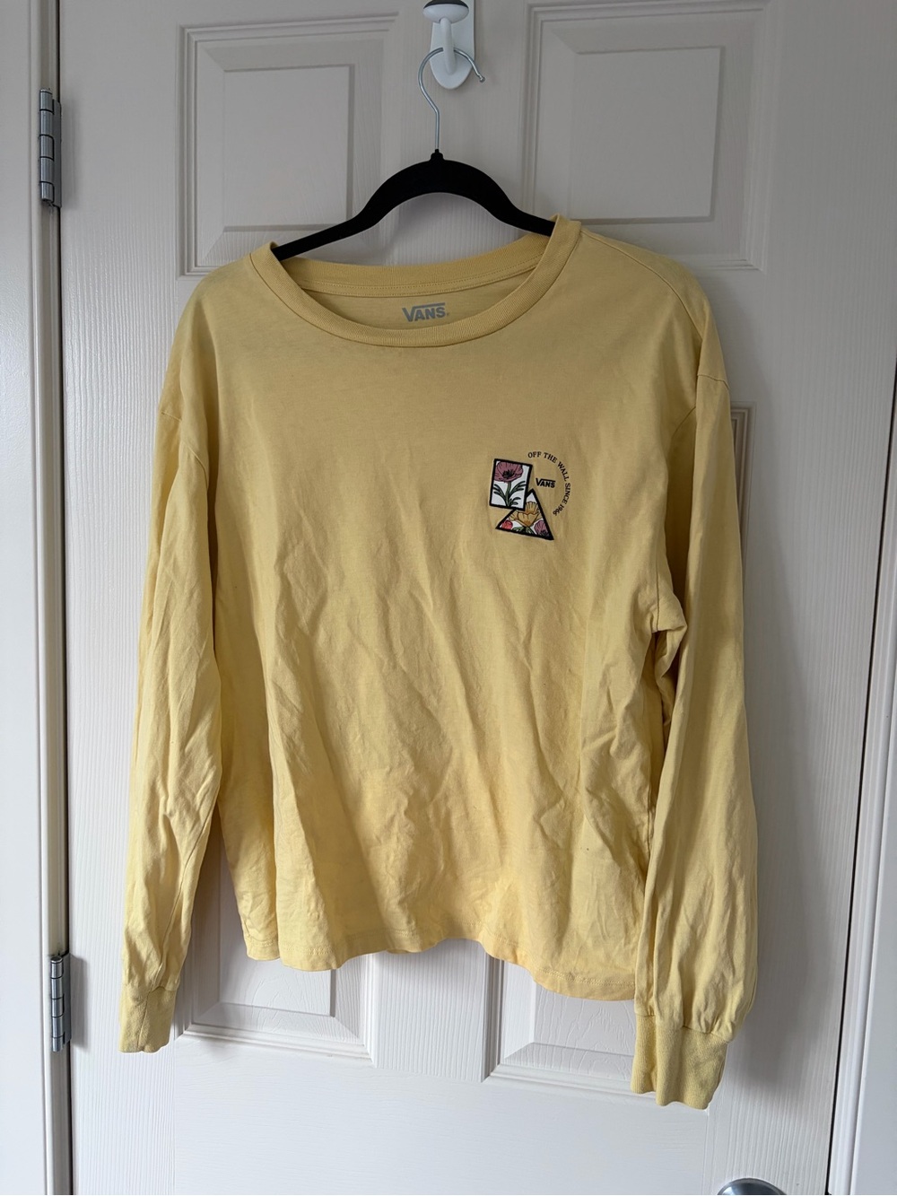 🦋 VANS - Yellow Long Sleeve Large Womens Top